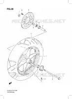 ROUE AVANT (UH125ZL3 P19) pour Suzuki BURGMAN 125 2012