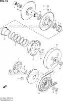 TRANSMISSION (1) pour Suzuki BURGMAN 125 2014