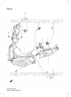 PHARE (UH125ZEL3 P19) pour Suzuki BURGMAN 125 2013