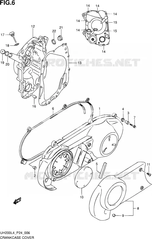CARTER Suzuki SCOOTER 200 BURGMAN 2014  UH200 L4 (P24)