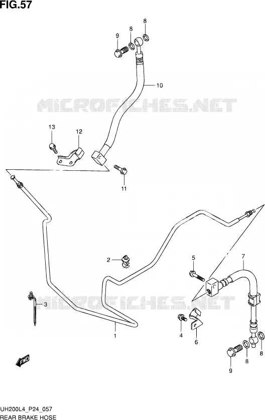 DURITE DE FREIN ARRIERE Suzuki SCOOTER 200 BURGMAN 2014  UH200 L4 (P24)