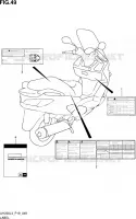 ETIQUETTE pour Suzuki BURGMAN 200 2014