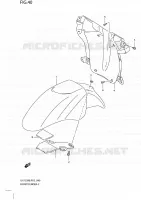 GARDE BOUE AVANT pour Suzuki SIXTEEN 125 2008