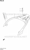 PORTE PAQUET pour Suzuki SIXTEEN 125 2011