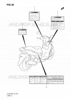 ETIQUETTE pour Suzuki SIXTEEN 150 2010