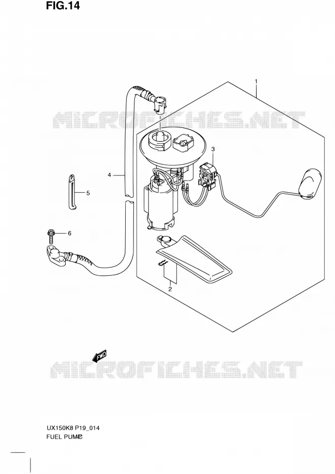 POMPE A ESSENCE Suzuki SCOOTER 150 SIXTEEN 2010  UX150 L0 (P19)