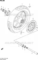 ROUE AVANT (VL1500L3 E19) pour Suzuki INTRUDER 1500 2013