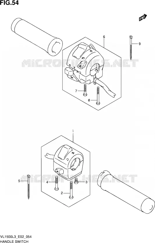 COMMODOS (VL1500L3 E02) Suzuki MOTO 1500 INTRUDER 2013  VL1500 L3 (E19)