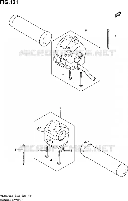 COMMODOS (VL1500BL3 E33) Suzuki MOTO 1500 BOULEVARD 2013  VL1500 L3/VL1500B L3 (E03,E28,E33)