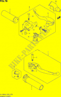 ENSEMBLE LEVIERS   POIGNEES (VL1500L3 E19) pour Suzuki INTRUDER 1500 2013