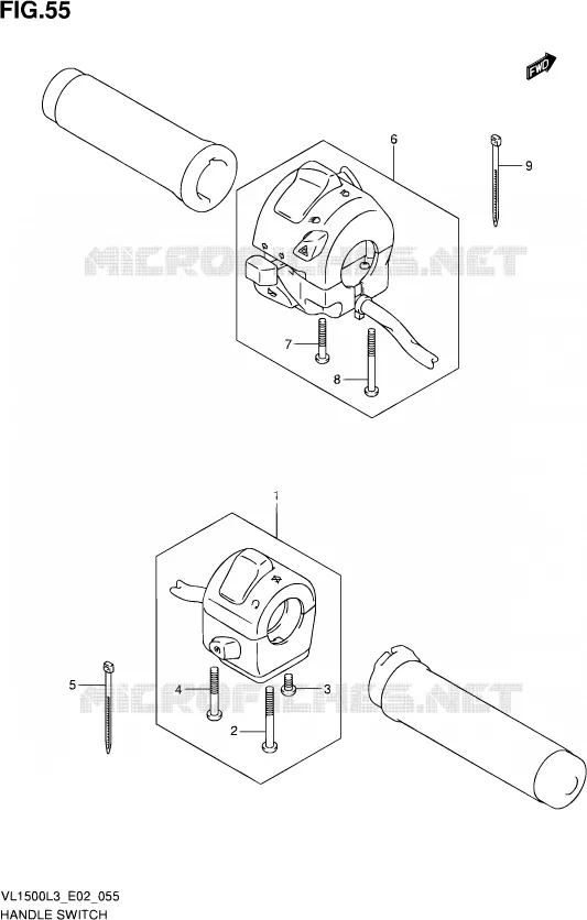 COMMODOS (VL1500L3 E19) Suzuki MOTO 1500 INTRUDER 2013  VL1500B L3 (E19)