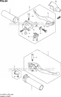 ENSEMBLE LEVIERS   POIGNEES pour Suzuki INTRUDER 1500 2013