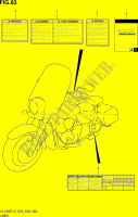 ETIQUETTE (VL1500TL3 E28) pour Suzuki BOULEVARD 1500 2013