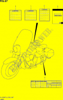 ETIQUETTE (VL1500TL3 E02) pour Suzuki INTRUDER 1500 2014