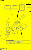 ETIQUETTE (VL1500TL3 E19) pour Suzuki INTRUDER 1500 2015