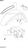 GARDE BOUE AVANT pour Suzuki INTRUDER 1500 2013