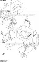 CARENAGES ARRIERE (VL800CUEL3 E19) pour Suzuki VOLUSIA 800 2013