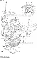 CULASSE (REAR) (VL800L4 E03) pour Suzuki VOLUSIA 800 2014