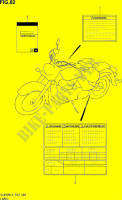 ETIQUETTE (VL800BL4 E02) pour Suzuki INTRUDER 800 2014