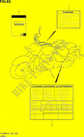 ETIQUETTE (VL800BL4 E19) pour Suzuki INTRUDER 800 2014