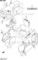 CARENAGES ARRIERE (VL800TL3 E24) pour Suzuki VOLUSIA 800 2013