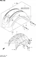 GARDE BOUE ARRIERE (VL800CL3 E24) pour Suzuki VOLUSIA 800 2013