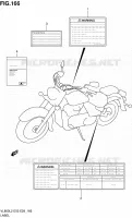ETIQUETTE (VL800CL2 E03) pour Suzuki VOLUSIA 800 2012