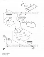 CARENAGES ARRIERE (VLR1800L1 E24) pour Suzuki INTRUDER 1800 2011