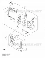 ETRIER DE FREIN AVANT pour Suzuki INTRUDER 1800 2011