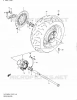ROUE ARRIERE (VLR1800L1 E24) pour Suzuki INTRUDER 1800 2011