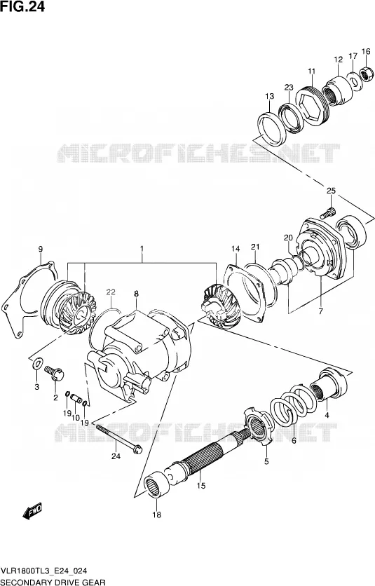 COUPLE CONIQUE Suzuki MOTO 1800 INTRUDER 2013  VLR1800T L3 (E24)