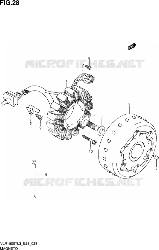 ALLUMAGE ROTOR - STATOR Suzuki MOTO 1800 INTRUDER 2013  VLR1800T L3 (E28)