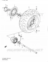 ROUE ARRIERE (VLR1800UFL1 E19) pour Suzuki INTRUDER 1800 2011