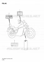 ETIQUETTE D'AVERTISSEMENT (MODEL T/V/W/X) pour Suzuki INTRUDER 1400 1997
