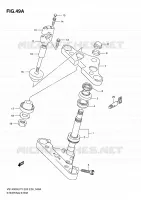 TE DE FOURCHE (MODELE Y/K1/K2/K3) pour Suzuki INTRUDER 1400 2001