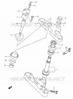 TE DE FOURCHE (MODELE Y/K1/K2/K3) pour Suzuki INTRUDER 1400 2002