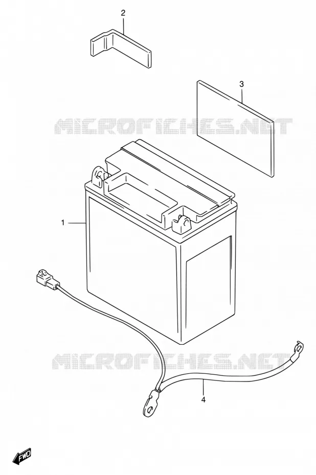 BATTERIE Suzuki MOTO 1400 INTRUDER 2002  VS1400GLPK2(E17,E22,E34)