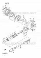 ARBRE DE TRANSMISSION   COUPLE CONIQUE ARRIERE pour Suzuki INTRUDER 750 1985