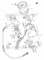 COMPTEUR (MODELE N/P/R/S) PARTIE ELECTRIQUE 800 suzuki-moto INTRUDER 1993 9677033