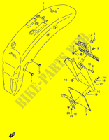 GARDE BOUE ARRIERE (MODELE N/P/R) pour Suzuki INTRUDER 800 1993