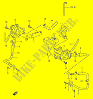 SYSTÈME DE RECYCLAGE GAZ D'ECHAPPEMENT (E18,E39 %F.NO.VS52A 100507) pour Suzuki INTRUDER 800 1993