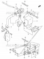 SYSTÈME DE RECYCLAGE GAZ D'ECHAPPEMENT (E18,E39 F.NO.VS52A 100508%) pour Suzuki INTRUDER 800 1993