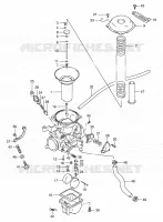 CARBURATEUR (REAR:E18) pour Suzuki INTRUDER 800 1994
