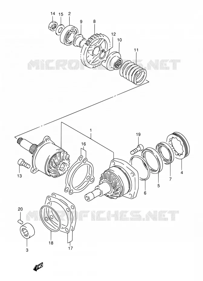 COUPLE CONIQUE Suzuki MOTO 800 INTRUDER 2001  VS800GLK1(E22)