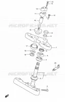 COLONNE DE DIRECTION pour Suzuki INTRUDER 800 2003