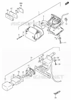 ENSEMBLE FEU ARRIERE pour Suzuki INTRUDER 800 1992