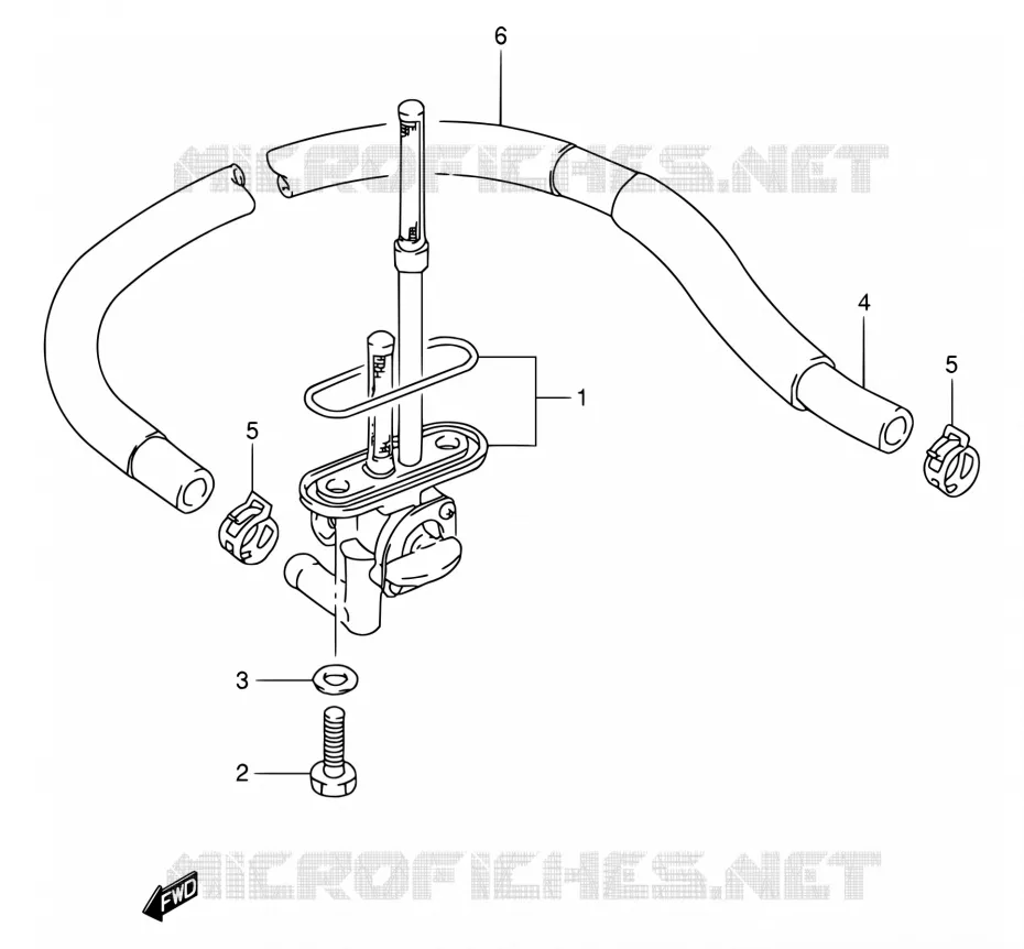 ROBINET D'ESSENCE Suzuki MOTO 800 INTRUDER 1994  VS800GL R (E03,E28,E33)