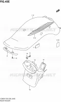 GARDE BOUE ARRIERE (MODELE K3) pour Suzuki MARAUDER 800 2001