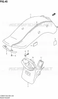 GARDE BOUE ARRIERE (MODELE V) pour Suzuki MARAUDER 800 2001