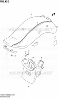 GARDE BOUE ARRIERE (MODELE Y) pour Suzuki MARAUDER 800 2001